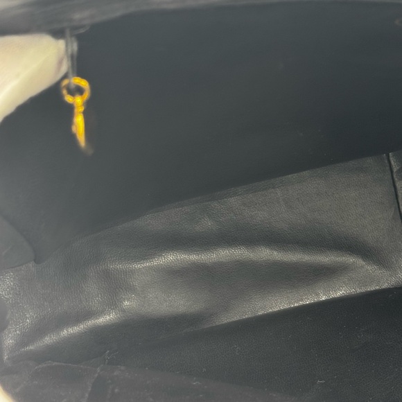 Chanel Lambskin Leather Shopping Chain Shoulder Bag Black 1 Series - Picture 12 of 16